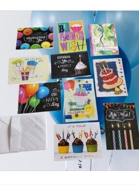 Current Birthday Greeting Cards 10 pack